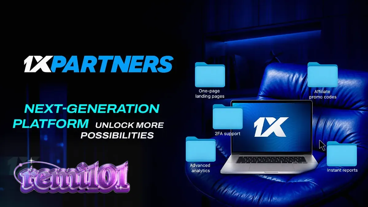 Tampilan antarmuka dasbor 1xPartners yang diperbarui
