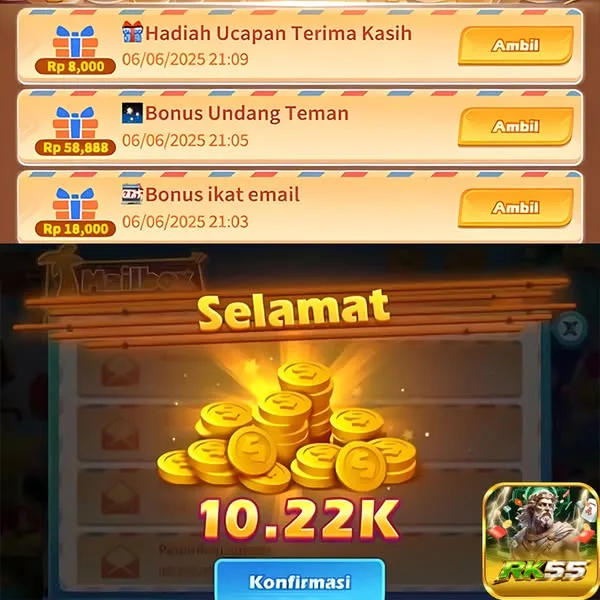 RK555 Bonus Member Baru 100%